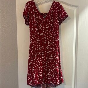 Old Navy Red Flutter Sleeve Sundress
